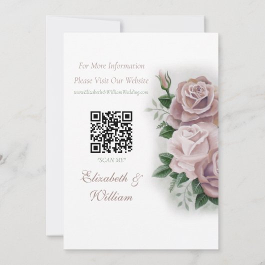 Invitation Regency Bridgerton Rose Roses Cameos (Dos)