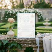 Invitation Regency Floral Tea garden Bridal shower