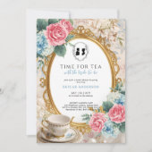 Invitation Regency Floral Tea Party bridal shower (Devant)