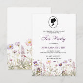 Invitation Regency Garden Fête d'anniversaire (Devant / Derrière)
