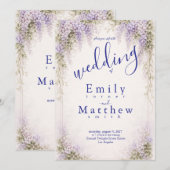 Invitation Regency Wisteria (Devant / Derrière)