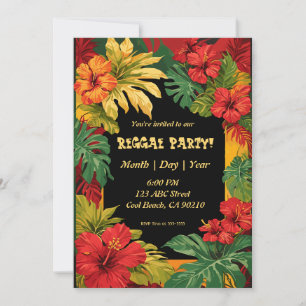 Invitation Reggae et Island Party
