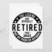 Invitation régime de retraite (Devant / Derrière)