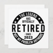 Invitation régime de retraite (Devant / Derrière)