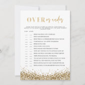 Invitation REGINA Gold over Under Fête des mariées Game (Devant)