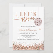Invitation REGINA Rose Gold Disco Anniversaire (Devant)
