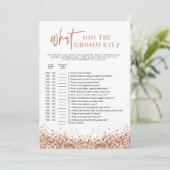 Invitation REGINA Rose Gold Qu'Est-Ce Que La Salle A Dit Jeu (Debout devant)