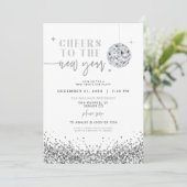 Invitation REGINA Silver Sequins Disco Soirée du Nouvel An (Debout devant)