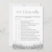 Invitation REGINA Silver sur sous Fête des mariées Game Invit (Devant)