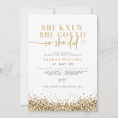 Invitation REGINA Yellow Gold Parties scintillant Elle L'A Fa (Devant)