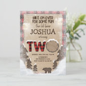 Invitation Région boisée d'invitation d'anniversaire de (Debout devant)