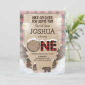 Invitation Région boisée d'invitation d'anniversaire de (Debout devant)