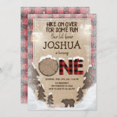 Invitation Région boisée d'invitation d'anniversaire de (Devant / Derrière)