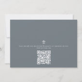 Invitation Registre cadeau de code QR simple Fête des mariées (Dos)