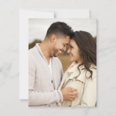 Invitation Registre de mariage scannable par code QR minimal  (Dos)