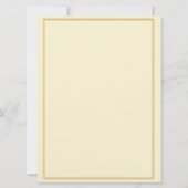 Invitation Réglementation de la Couronne en or et Mariage ivo (Dos)