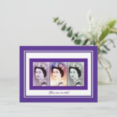 Invitation Règne de la Reine Elizabeth II (Debout devant)