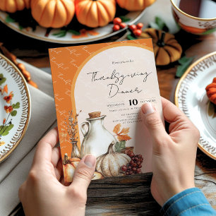 Invitation Regroupement familial Thanksgiving Dîner