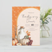 Invitation Regroupement familial Thanksgiving Dîner (Debout devant)