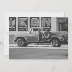 Invitation Réimpression photo camionnette américaine