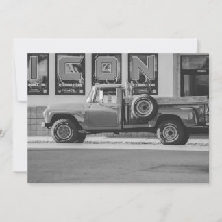 Invitation Réimpression photo camionnette américaine