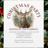 Invitation Reincher Retro classique mignonne Noël