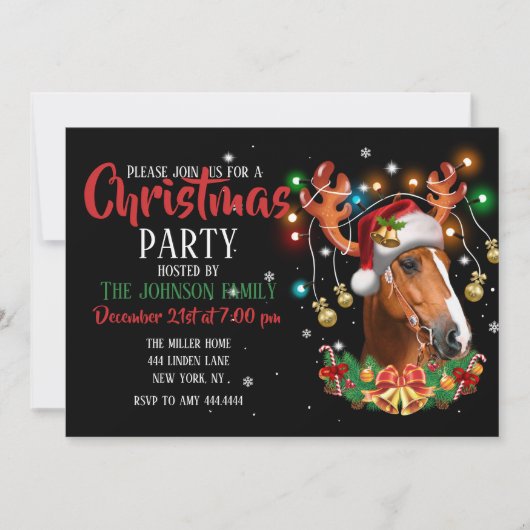 Invitation Reindeer (Devant)