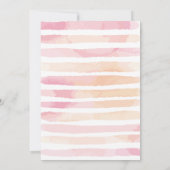 Invitation Reindeer Fille Noël Anniversaire (Dos)