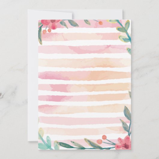 Invitation Reindeer Fille Noël Anniversaire (Dos)