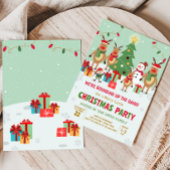 Invitation Reindeer Fun Christmas Party