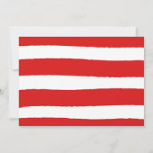 Invitation Reindeer Noël 1er anniversaire Red Winter Deer (Dos)