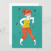 Invitation Reine dansante (Devant / Derrière)