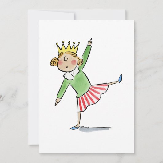 Invitation Reine dansante (Devant)