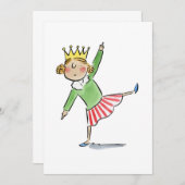 Invitation Reine dansante (Devant / Derrière)