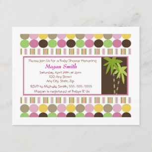 Invitation Reine de l'invitation de baby shower de jungle