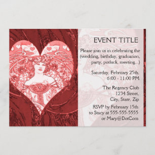 Invitation Reine des Coeurs