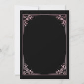 Invitation Reine des Coeurs rose Dames Jeu Nuit (Dos)