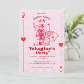 Invitation Reine des Coeurs Saint-Valentin (Debout devant)