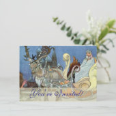 Invitation Reine des neiges Russe Princesse Reindeer (Debout devant)