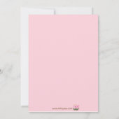 Invitation REINE DU Baby shower JUNGLE TIGER 5x7 (Dos)