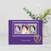 Invitation Reine Elizabeth II (Debout devant)