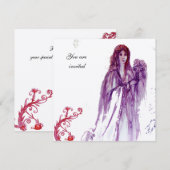 Invitation REINE GUINEVERE, Champagne Metallic (Devant / Derrière)