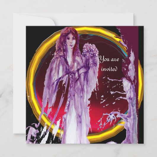 Invitation REINE GUINEVERE gem bordeaux (Devant)