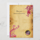 Invitation REINE GUINEVERE, Parchemin Brown (Dos)