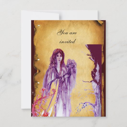 Invitation REINE GUINEVERE, Parchemin Brown (Devant)