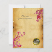 Invitation REINE GUINEVERE, Parchemin Brown (Dos)