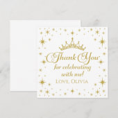 Invitation Reine Princesse Merci (Devant / Derrière)