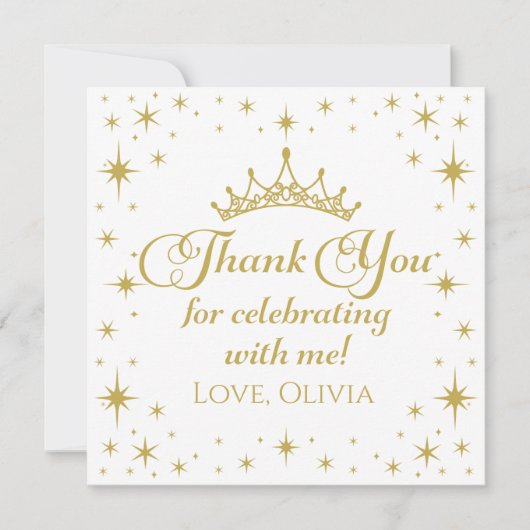 Invitation Reine Princesse Merci (Devant)