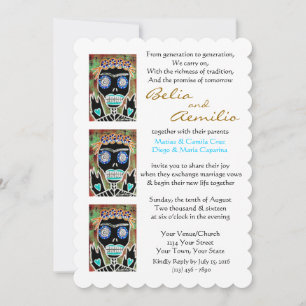 Invitation Reine Vaudou d'invitation de mariage Sucre Ange Cr