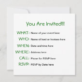 Invitation Rejoice in Hope - Noël Angel de l'espoir (Dos)